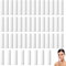 Lippenstifthülsen Leer, 50 Stück Lippenstift Tubes, Wiederverwendbar Leere Lippenpflegestift Behälte mit Kappe für Selbstgemachten Lippenbalm DIY (Weiß)