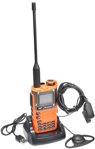 QUAN UV-K6 5W dubbelband tvåvägsradio UV-K5 (8) med programmeringskabel, skinka handhållen långdistans walkie talkie för vuxna, AM/FM/DTMF bärbar radio uppladdningsbar med VOX (UV-K6 med d01ck)