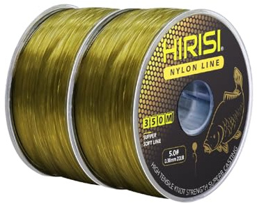 2 pièces ligne de pêche 700m fil de nylon Japon fluorocarbone monofilament résistant (FBA-YX101-GREEN-15LB)