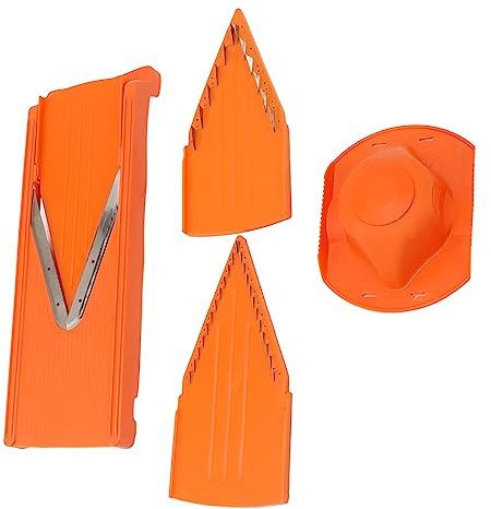 Mandolina, Taglio Vegetale Manuale V Blade Cutter di Cibo Mandolina con Verdura a Mano Cutter di Mandolino per Verdure per Verdure Cipolla Patata