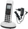SHINEOFI 1 Set Telefono Cordless Digitale per Anziani Facile LCD Espandibile per Casa e Ufficio Funzioni