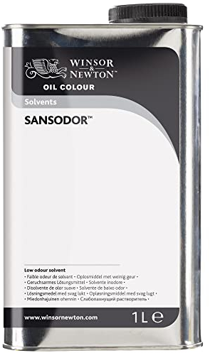 Winsor & Newton Sansodor Low Odor Solvent, 1 Litre (33.8-oz) Can