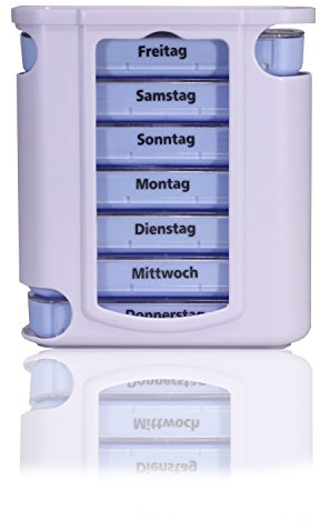 Horn Medical Pillendose Tablettenturm für eine 7-tägige Wocheneinteilung 4 Fächer/Tag