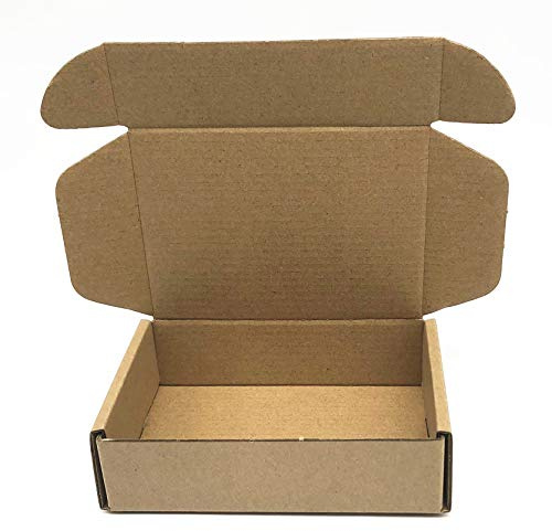Small Shipping Boxes 6x4x1.6 Inch Corrugated Cardboard Packaging Box 50Pack