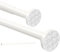 Stainless Steel Extendable Telescopic Curtain Rod Tension Pole Net Voile Shower Curtains Rail No Drill Matt for Bathroom, Closet,Garderobe 100-290cm White