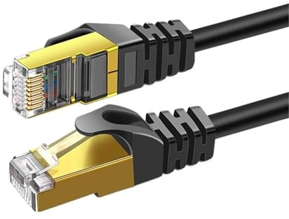YCMIDCL RJ45 Cat8 Ethernet Cable Multi-Cores Stranded Copper Wires Network 40G CAT 8 Patch Cords(10m)