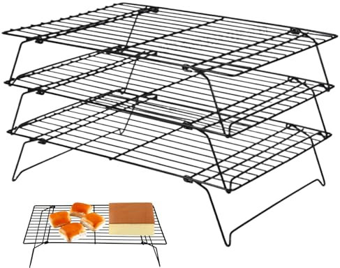 Husoiuy Cookie kylhylla, bakkylhylla – vikbar torkskål – vikbar högtemperaturbeständig bakkylhylla för grillning av stekning bakning