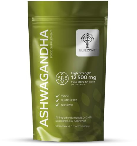 Ashwagandha 12500mg per Capsule, that Calms Your Mind. Focuses Your Energy