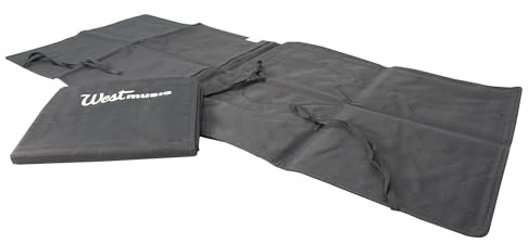 West Music WMBB1 Orff Bar Storage Bag Set - Set of 2 Padded Bags for Xylophone/Metallophone Bars, with 8 Protective Sleeves Each, Roll-up Design with Tie Closures for Safe Transport & Storage