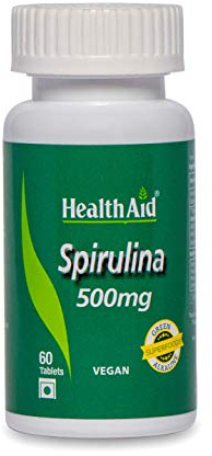 HealthAid Spirulina 500mg 60 Tablets