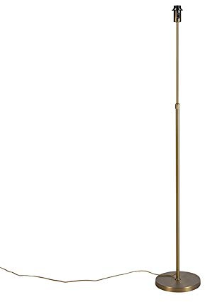 Qazqa Parte - Lampada da terra regolabile Art déco - 1 luce - Ø 250 mm - Bronzo - Art déco,Retrò - Soggiorno I Camera da letto I Sala da Pranzo I Cucina