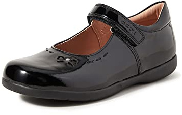 Geox Girls J Naimara Ballerina, Black, 11 UK