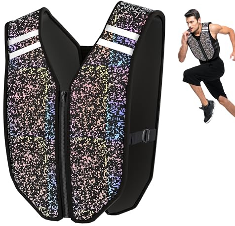 PROIRON Gilet Ponderato Lavabile a Mano per Uomini Donne 3kg/5kg/8kg/10kg, Gilet Riflettente Completo per Corsa, Senza Perdite, Gilet Ponderato per Fitness, Allenamento, Perdita di Peso, Allenamento