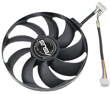 ASUS ROG STRIX RTX 2060 2070 2080 Ti & RX 5600 5700 XT Series Replacement Fan for ASUS Graphics Cards, Air Cooling, 87mm, 7-Pin Graphics Card Cooler, VGA Card Replacement GPU Fan (Fan B)