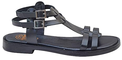 Porronet - Sandalias Romanas Negro - Cuero para: Mujer Color: Negro Talla: 37