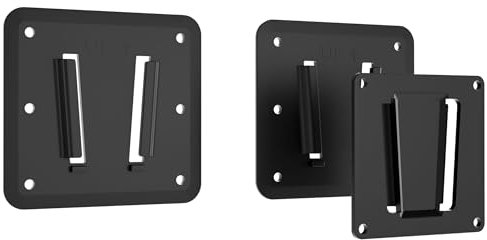 MOUNT-IT! Support TV pour camping-car avec double plaques murales, support de montage en plastique polymère à dégagement rapide antirouille pour intérieur ou extérieur, profil ultra fin, capacité de