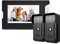 Interphone Vidéo, Interphone Vidéo Filaire avec Écran LCD de 7 Pouces avec Caméra Extérieure 1000TVL Support de Vision Nocturne IR Surveillance Déverrouillage Interphone Bidirectionnel (EU)