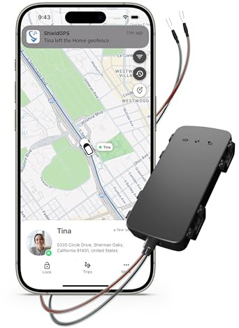 ShieldGPS G1C - 4G Mini Wired GPS Tracker for Cars, Vehicles, RVs, Motorbikes, E-Bikes - Easy Self Install for Tracking, Anti Theft & Fleet Management