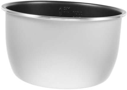 Alipis Récipient Alliage Aluminium Antiadhésif pour Cuiseur à Riz Insert De Pot Intérieur pour Autocuiseur Électrique Remplacement pour Cuisson Vapeur