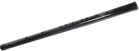 Garneck Flauta de Bambú Negra en Tono D para Principiantes y Adultos, Instrumento Musical Tradicional Chino con Grabados y Borlas, Ligera y Portátil Adecuado para Práctica y Aprendizaje