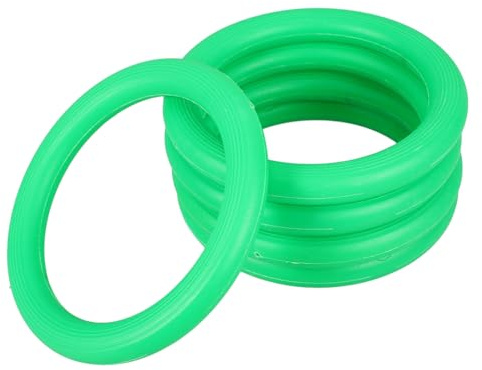 MOLUCKFU Soportes Redondos para Balones Deportivas 5piezas en PP Verde, Diseño Simple y Práctico, Soporte para Softballs y Mini-basketballs, Fácil de Almacenar para Oficina y Estudio