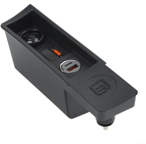 Caricabatteria da auto Presa Usb Per Passat B6 B7 07 A 16 Cc 10 A 18 Porta Carica Veloce Led Tensione Schermo Fusibile Design Sicuro Finitura Nera