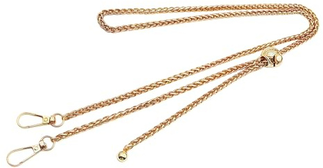 KAHDGSS Fashionable Detachable Bag Chain with Smooth Gliding Traditional Stone Detail Bag Chain