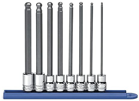GearWrench 3/8DR 80573 8 Pc. Metric Long Ball Hex Bit Socket Set