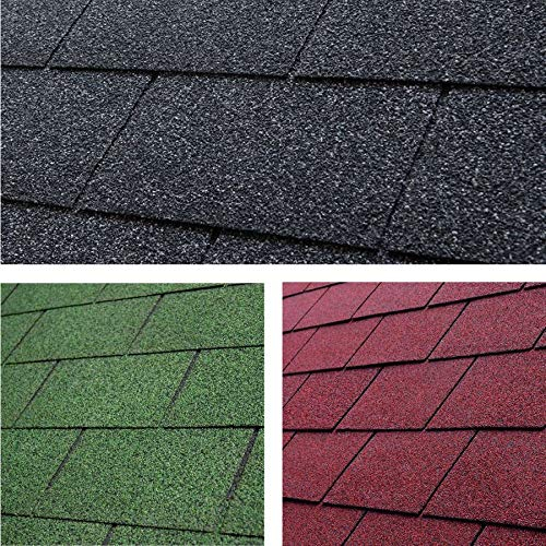 Gartenpirat Bardeau bitumé rectangulaire Noir 2 m² toiture abri Jardin