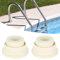 MOUMOUTEN Leiter Gummistopfen,2 Stück Poolleiter Gummipuffer, Rolltreppe Ladder Rubber Bumper für Hotel Schwimmbad,Poolleiter Zubehör (Weiß)