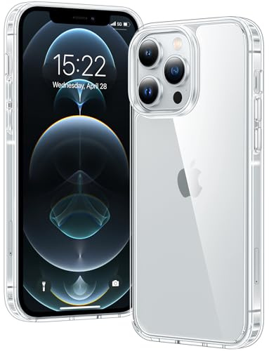 Voyahülle Clear Case for iPhone 12 Pro Max, Ultra Thin, Shockproof TPU Cover, Anti-Yellowing, Crystal Clear, Phone Case for Apple iPhone 12 Pro Max - Clear