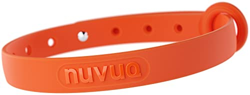 Rubber Cat Collar - Soft, Comfortable, and Lightweight Breakaway Collar with Name Tag Ring for Outdoor Cats and Sensitive Skin Kittens by Nuvuq (6 ⅞ to 10 ¼, Orange)