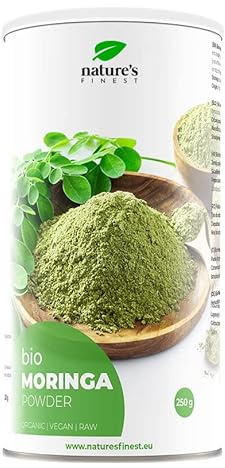 Nature's Finest Moringa Bio en Polvo 250 g, Moringa Oleifera