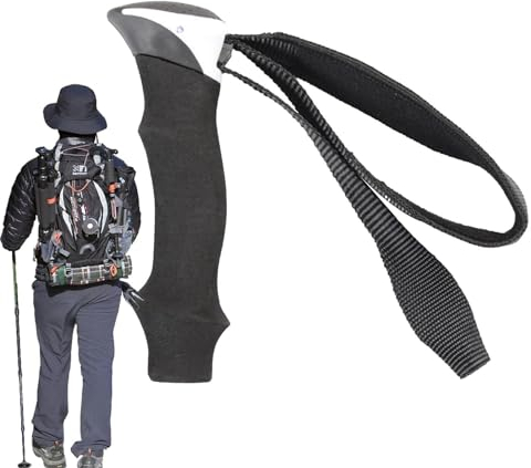 Ahuuen Skistock-Griff | Bequemer Rutschfester Griff | Komfortabler Eva-Schaumgriff | Mit T-förmiger Handschlaufe | Outdoor-Sportzubehör Für Picknick, Bergsteigen, Skifahren, Wandern, Camping