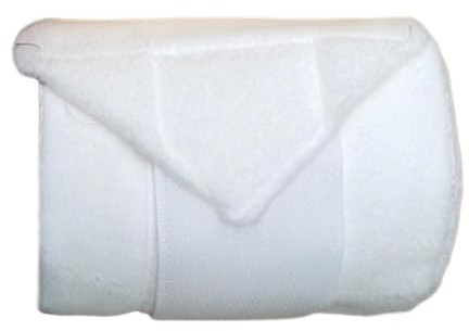 Generic Confezione da 4 Fasce per Le Gambe del Cavallo, Protezioni per Le Gambe, Fasce per Le Gambe in Pile, Fasce per La Protezione delle Gambe per L'equitaz, Bianco
