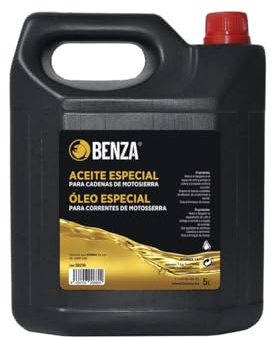 Aceite para Cadenas de Motosierra Benza 5L - Lubricante de Alto Rendimiento, Antidesgaste y Anticorrosión, Adherencia Excepcional, Ideal para Todo Tipo de Motosierras