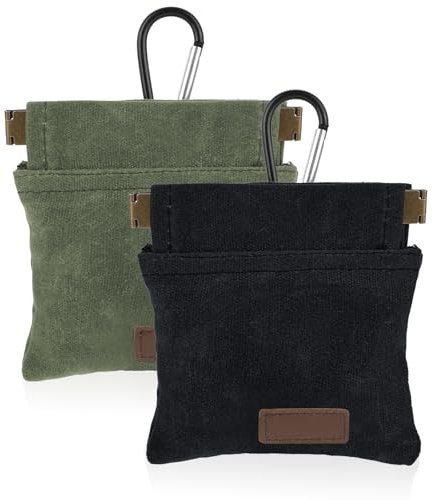 Tucnoeu 2pcs Hands-Free Auto Closing Pet Snack Reward Pocket,Puppy Treat Pouch, Dog Treat Pouches for Pet Training with Carabiner,Waterproof Dog Walking Bag for Pet Puppy Travel or Outdoor Use