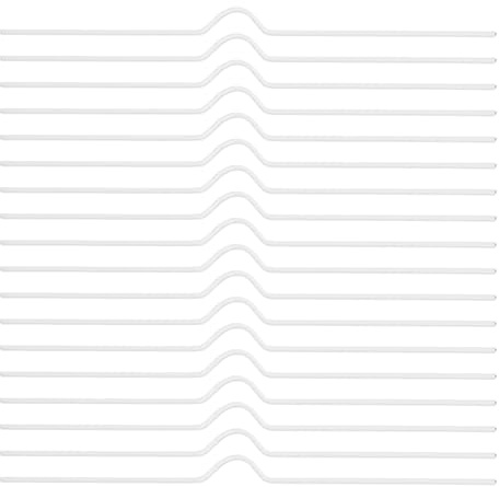 CLISPEED Crochets en Fer Blancs 20 Cm pour Calendriers et Classeurs à Crochets Flexibles Suspendre de Calendriers Affiches et Bannières Accessoire de Bureau Polyvalent pour Organisation