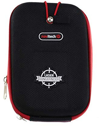 Navitech Black EVA Rangefinder Hard Case/Cover With Carabiner Clip Compatible With The Bushenll Tour V2 Slope Edition/Bushnell TOUR V3 SLOPE/Bushnell TOUR V4 SLOPE/Bushnell Tour V4 Shift