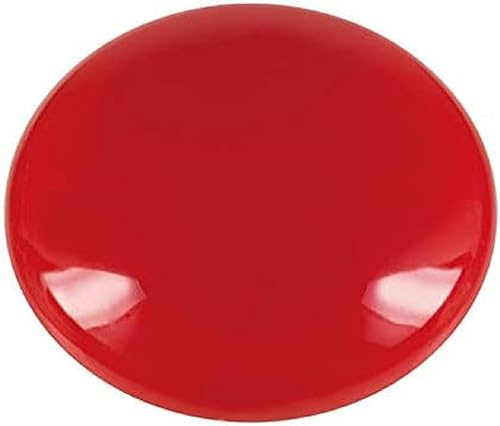 WESTCOTT E-10810 00 - Imanes adhesivos (10 unidades, 25 mm, redondos), color rojo