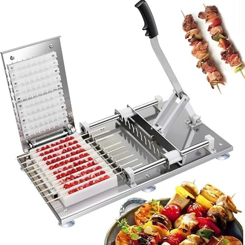 CYMYYDS BBQ Grill Shish Kebab Maker, Spiedini in Acciaio Inossidabile Brochette Macchina, Kebab Maker Grill, BBQ Meat Spiedino Maker Box per Cucina BBQ Campeggio, Spiedini per Grigliare All'aperto