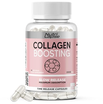 120 Pure Marine Collagen Boosting Advanced Granular Biotechnology Capsules | Type 1 Hydrolysed Marine Collagen with Biotin and Hyaluronic Acid | Slow Release Maximum Absorption.