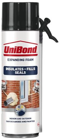 UniBond Universal Expanding Foam, Fast-Drying Foam Insulation to Seal & Fill Large Gaps, Versatile Sealant for Acoustic, Thermal, Insect & Rodent Insulation, 1x500ml