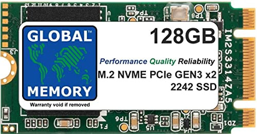 GLOBAL MEMORY 128GB M.2 2242 PCIe Gen3 x2 NVMe B+M KEY SOLID STATE DRIVE (SSD) FOR NETGATE 4100/6100 SECURITY GATEWAY