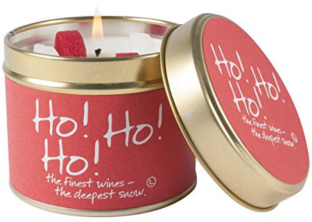 Lily-Flame Ho Tin, Red, 7.7cm l x 7.7cm w x 6.6cm h, Candle, Christmas Scent, Lemon Leaf, Eucalyptus, Bergamot, Spices, Geranium, Lavender, Massoia Woods, Cedar, Amber, Frankincense, Musk
