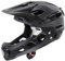 uvex jakkyl hde 2.0 - sicherer MTB-Helm für Damen und Herren - individuelle Größenanpassung - abnehmbarer Kinnschutz - black matt - 52-57 cm