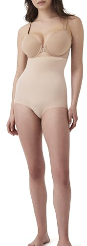SPANX Shapewear für Damen Tummy Control High-Waisted Power Panties (Regular und Übergröße), Soft Nude, XL