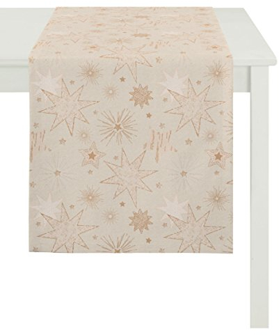 APELT 5201 _48x140_Fb. 20 Tischläufer, Polyester, beige, 48 x 140 x 0.5 cm