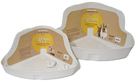 Small Animal Corner Litter Toilet Pan Tray Rabbit Hamster Guinea Pig Gerbil Rats (Large)