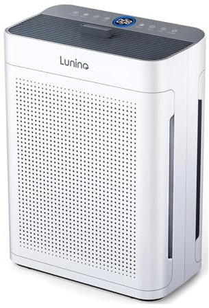 Air Purifiers for Home Large Room up to 3000sq.ft, LUNINO HEPA Double-Sided Air Purifier with Washable Filter, PM 2.5 Display Air Quality Sensors, Air Cleaner for Pets Hair, Odor, Dust, Smoke, Pollen